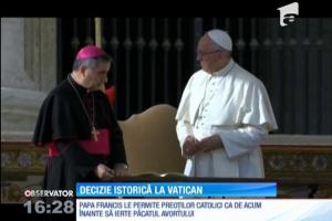 DECIZIE ISTORICĂ anunţată de Papa Francisc: Credincioşii romano-catolici, iertaţi de un păcat capital
