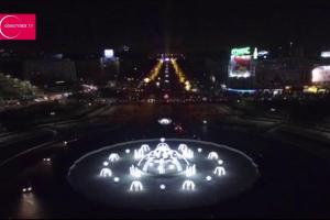 IMAGINILE MOMENTULUI: Aprinderea luminiţelor de Crăciun, filmată din dronă