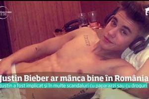 Justin Bieber ar mânca bine în România: adolescentele de la noi i-ar găti sarmale, ca să-l convingă să urce pe o scenă românească