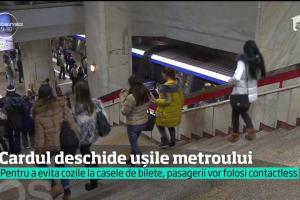 Premieră în București: Vom plăti călătoria cu metroul direct cu cardul contactless, fără să mai cumpărăm cartelă