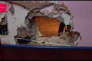 Imagini incredibile de la jaful din Timişoara: hoţii au spart un zid ca să fugă cu un seif de 500 de kilograme! (UPDATE)