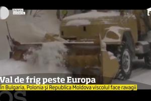 Meteorolog: "Gerul se va prelungi până spre jumătatea săptămânii viitoare". În București ar putea fi MINUS 15 GRADE Celsius (VIDEO)