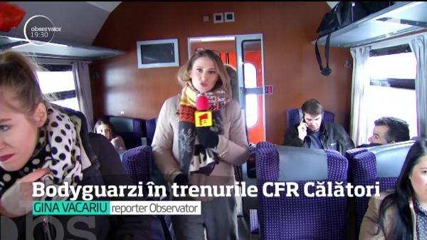 Trenurile şi pasagerii CFR Călători vor fi păziţi de gărzi de corp