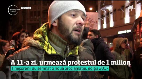 Protestatarii au cerut demisia Guvernului la minus 10 grade