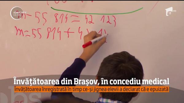 Învăţătoarea din Braşov care a fost înregistrată în timp ce îşi jignea elevii şi-a luat concediu medical