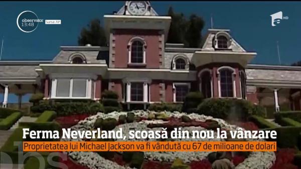 Faimosul "Neverland" al lui Michael Jackson, scos din nou la vânzare (VIDEO)