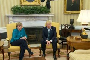 Angela Merkel, umilită de Donald Trump la Casa Albă, în faţa reporterilor (VIDEO)