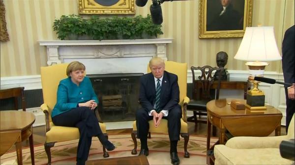 Angela Merkel, umilită de Donald Trump la Casa Albă, în faţa reporterilor (VIDEO)