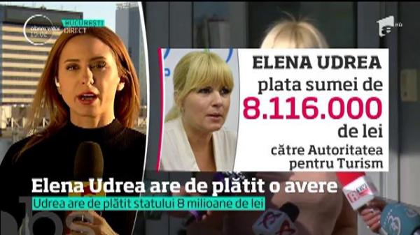 Elena Udrea are de dat statului şi martorilor din dosarul "Gala Bute" peste 3 milioane de euro (VIDEO)