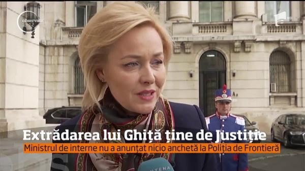 Ministrul Carmen Dan face tot posibilul ca Sebastian Ghiţă să fie adus în ţară cât mai repede (VIDEO)