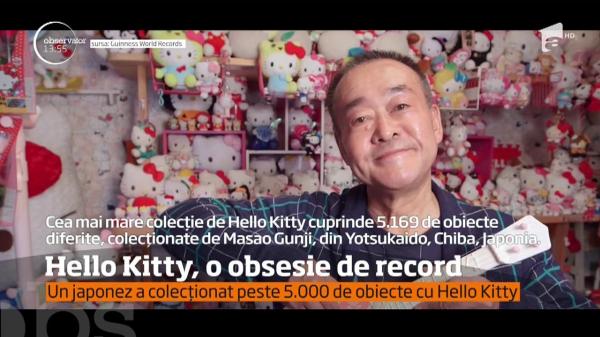 Colecţie de pisicuţe Hello Kitty, în Cartea Recordurilor. Un bărbat şi-a dedicat 35 de ani din viaţă pentru acest succes