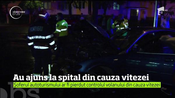 Accidente cu victime produse de şoferi vitezomani, pe străzile din Capitală.