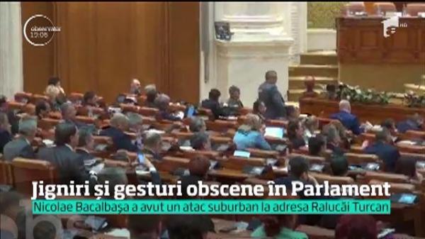 Nicolae Bacalbașa, jigniri și gesturi obscene în Parlament! Ţinta deputatului PSD a fost Raluca Turcan, șefa PNL