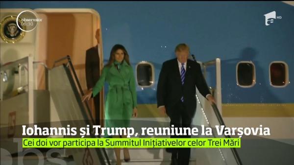 Preşedintele Klaus Iohannis se întâlneşte din nou cu Donald Trump, la Summitul Iniţiativelor celor Trei Mări de la Varşovia (VIDEO)