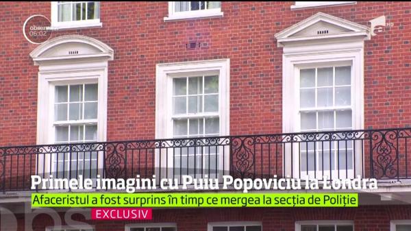Primele imagini cu Puiu Popoviciu, după ce miliardarul s-a predat poliţiştilor din Londra (VIDEO)