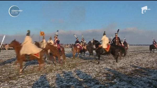 Celebra bătălie a lui Napoleon de la Austerlitz, de acum peste 200 de ani, s-a dat din nou! (Video)