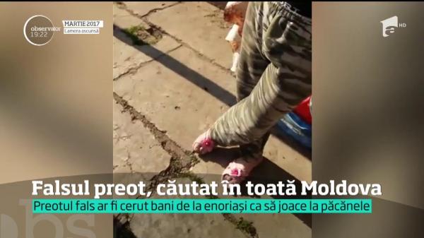 Falsul preot filmat la păcănele, căutat în toată Moldova. Ce spune Mitropolia Moldovei şi Bucovinei