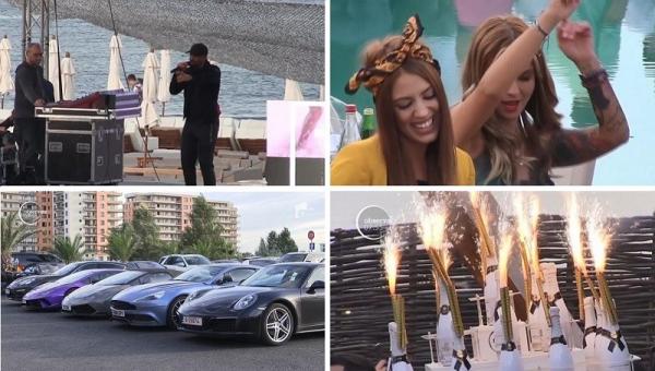 Maşini scumpe, şampanie de fiţe şi tinere petrecăreţe la concertul lui DJ Craig David, în Mamaia
