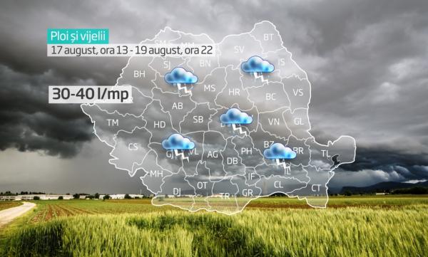 România, între caniculă și furtuni. Meteorologii au emis avertizare de fenomene extreme