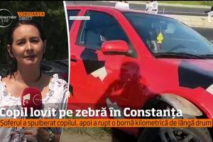 O fetiţă a fost spulberată pe zebră de un tânăr şofer din Constanța