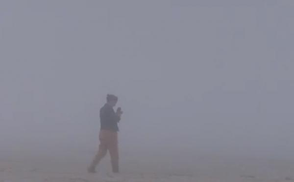 Fenomen straniu pe litoral. Un val enorm de ceaţă a acoperit Constanţa şi Mamaia