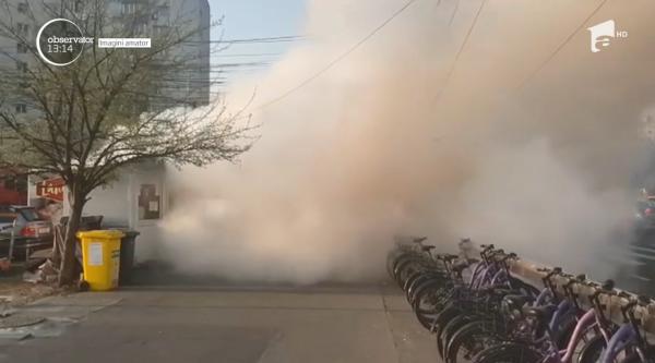 Pericol de explozie în Timişoara. Mai multe butelii la o rulotă fast food au luat foc