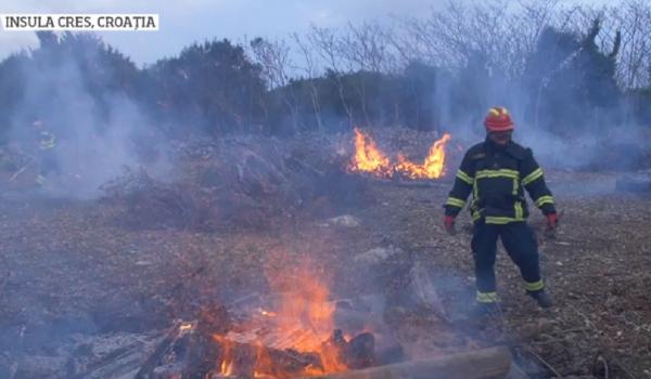 Exerciţiu unic în Europa, coordonat de români. Pompierii s-au antrenat trei zile în Croaţia