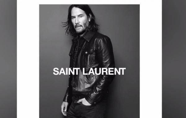Keanu Reeves, noua imagine a casei Yves Saint Laurent