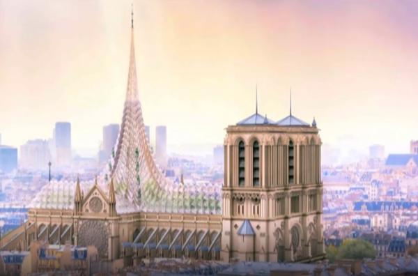 Catedrala Notre-Dame ar putea fi transformată într-un simbol al tehnologiei verzi (Video)