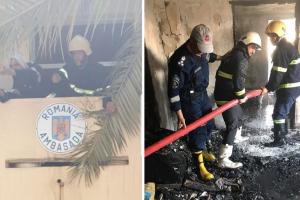 Incendiu la Ambasada României în Irak. Personalul a fost evacuat (Video)