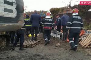 A murit bărbatul prins sub un mal pe pământ, la Brașov