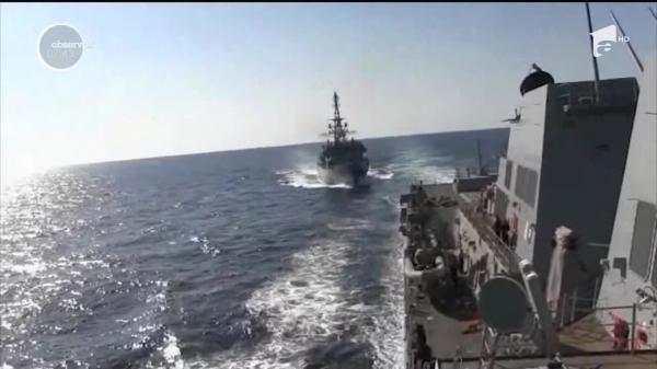 Nave ale Rusiei și Statelor Unite, la un pas de ciocnire