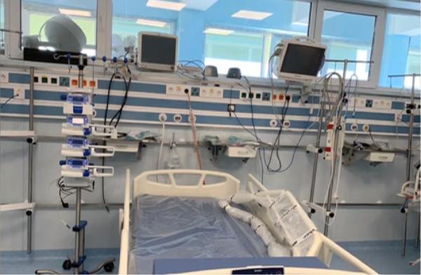 Componentele unei staţii de terapie intensivă, instalate în Spitalul de Urgenţă Timişoara