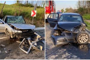 Peugeot dezintegrat la impactul cu un BMW, între Mireșu Mare și Tulghieș, 5 victime (Video)