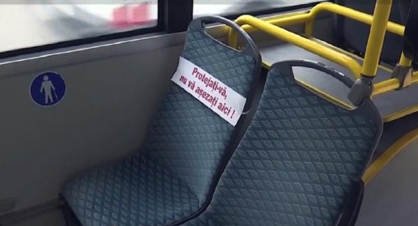 Distanțarea socială, noua regulă în autobuz