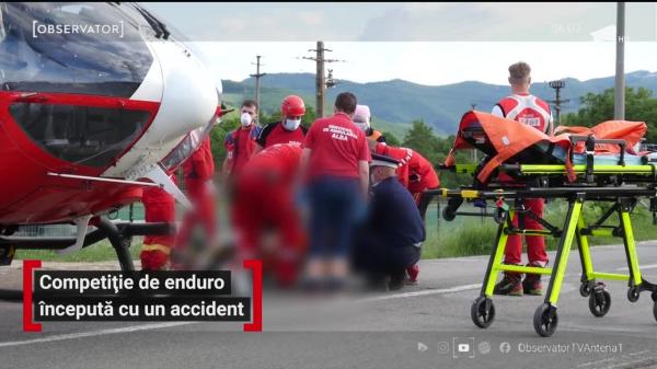 Veteran de "Hard Enduro" rănit grav, la doar câțiva metri de start. Paramedicii s-au luptat să-l țină în viață