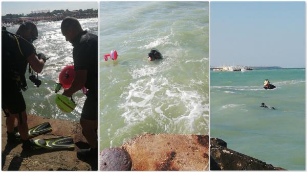 Valuri periculoase pe litoral. Un tânăr a murit, iar altul este căutat de scafandri