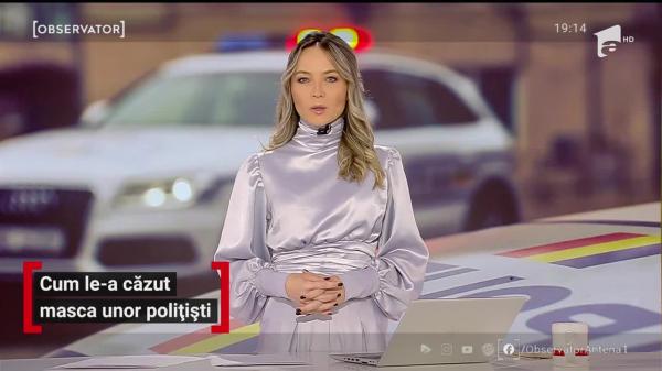 Poliţişti Suceava, surprinși fără mască de protecţie, au început să împartă amenzi. VIDEO