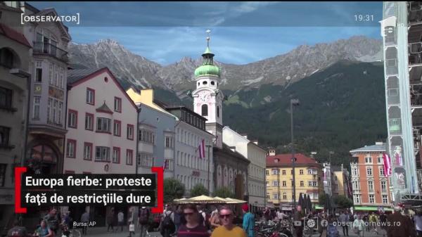 Proteste în Europa față de resticțiile dure impuse de guverne, în încercarea de a ţine în frâu pandemia de Covid-19. VIDEO