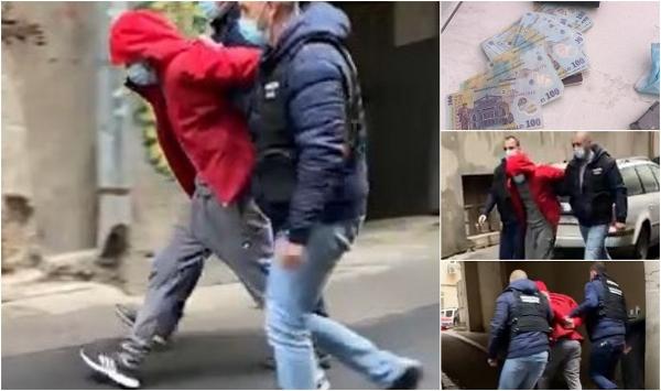 A fost prins tânărul care a jefuit o bancă din Bucureşti doar cu o bucată de hârtie. Încă mai avea o parte din bani asupra lui