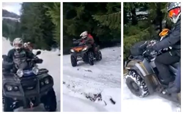 Drumeți amenințați de turiști cu ATV-uri, în Parcul Național Piatra Craiului: ”Băi, tu dai peste mine?”