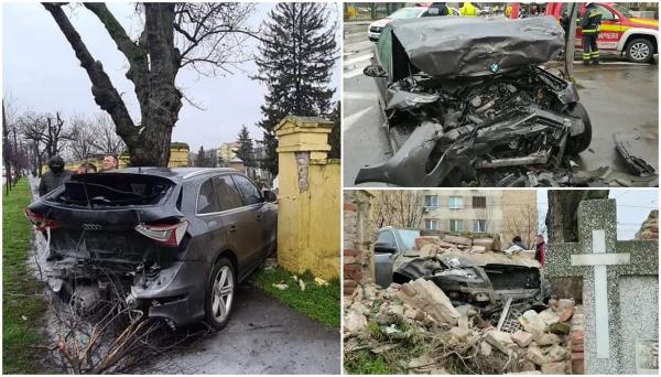 Şofer mort la Timișoara, după ce a făcut infarct la volan. Rămas cu piciorul pe accelerație a intrat în intersecție: 4 mașini avariate