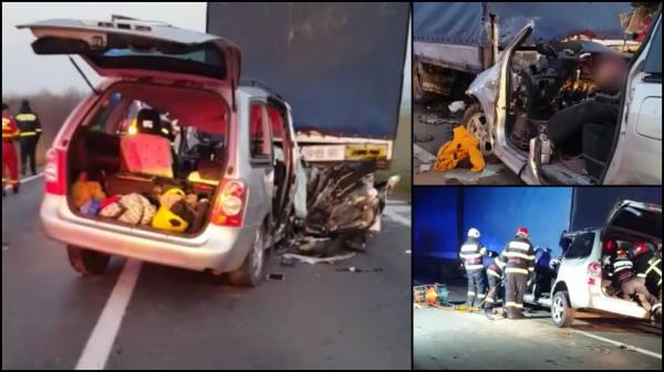 Patru persoane au murit în urma coliziunii dintre o Mazda și un TIR, în județul Vaslui