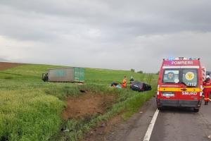 Accident cu 4 morți în Brașov, la ieșirea din Rotbav spre Măieruș. Șoferul unui TIR ar fi adormit la volan