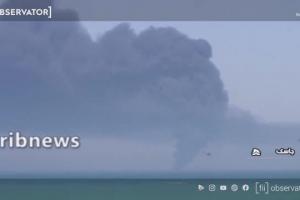 Accident misterios. Cea mai mare navă iraniană de război, Kharg, s-a scufundat în Golful Oman după ce a luat foc. VIDEO