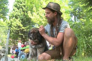 Un austriac a mers 1.300 de kilometri pe jos ca să strângă bani pentru adăpostul de câini din Reghin