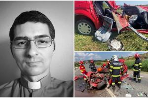 Un preot din Sălaj se afla la volanul Loganului spulberat de TIR, la Cluj. Cristian a murit pe loc, în vreme ce soția lui este în comă indusă