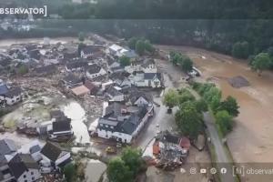 Inundații devastatoare în Germania: sunt cel puțin 42 de morți. Angela Merkel se declară ”bulversată”