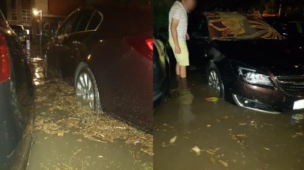 Oraşul Bârlad a fost inundat după ploaia de aseară. Au fost emise mai multe avertizări RO-Alert