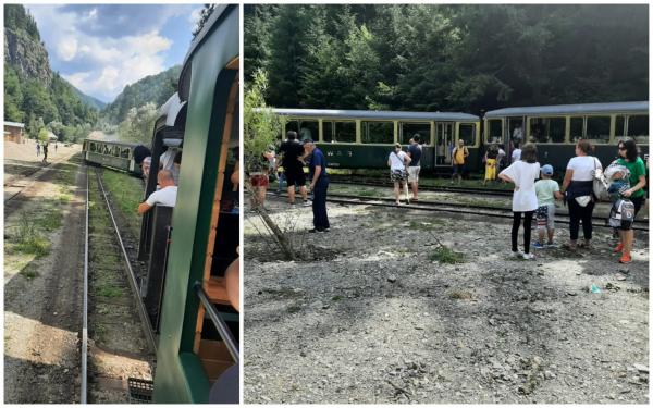 Mocăniţa plină cu turişti de la Vișeul de Sus a deraiat. Reacția societății care administrează trenul turistic